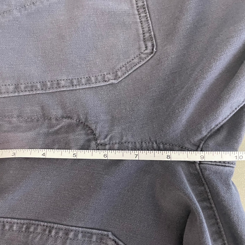 Paige Mayslie Jogger Pants Women 25 Charcoal Grey Slim Utility Cargo Ankle Zip - Picture 6 of 9